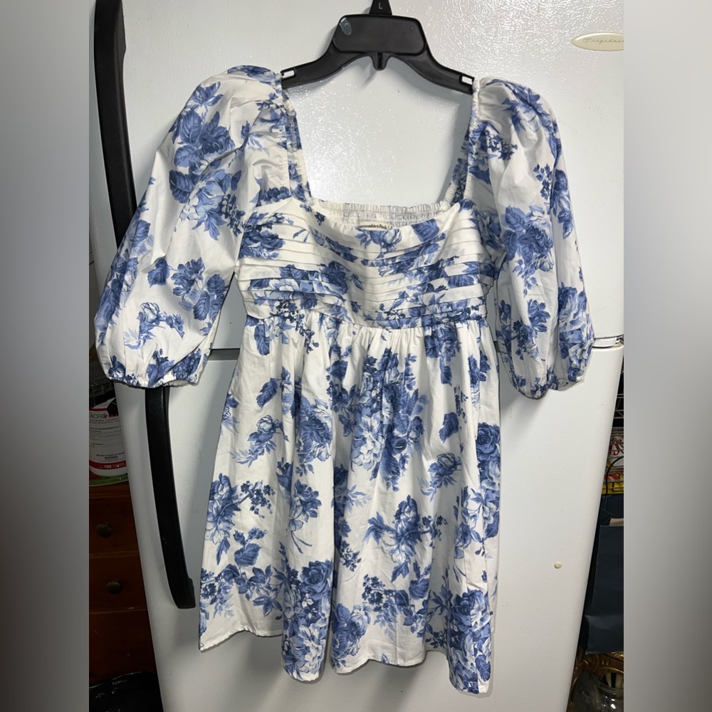 Abercrombie & Fitch Emerson Blue Floral Mini Dress